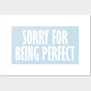 Sorry for Being Perfect Posters and Art